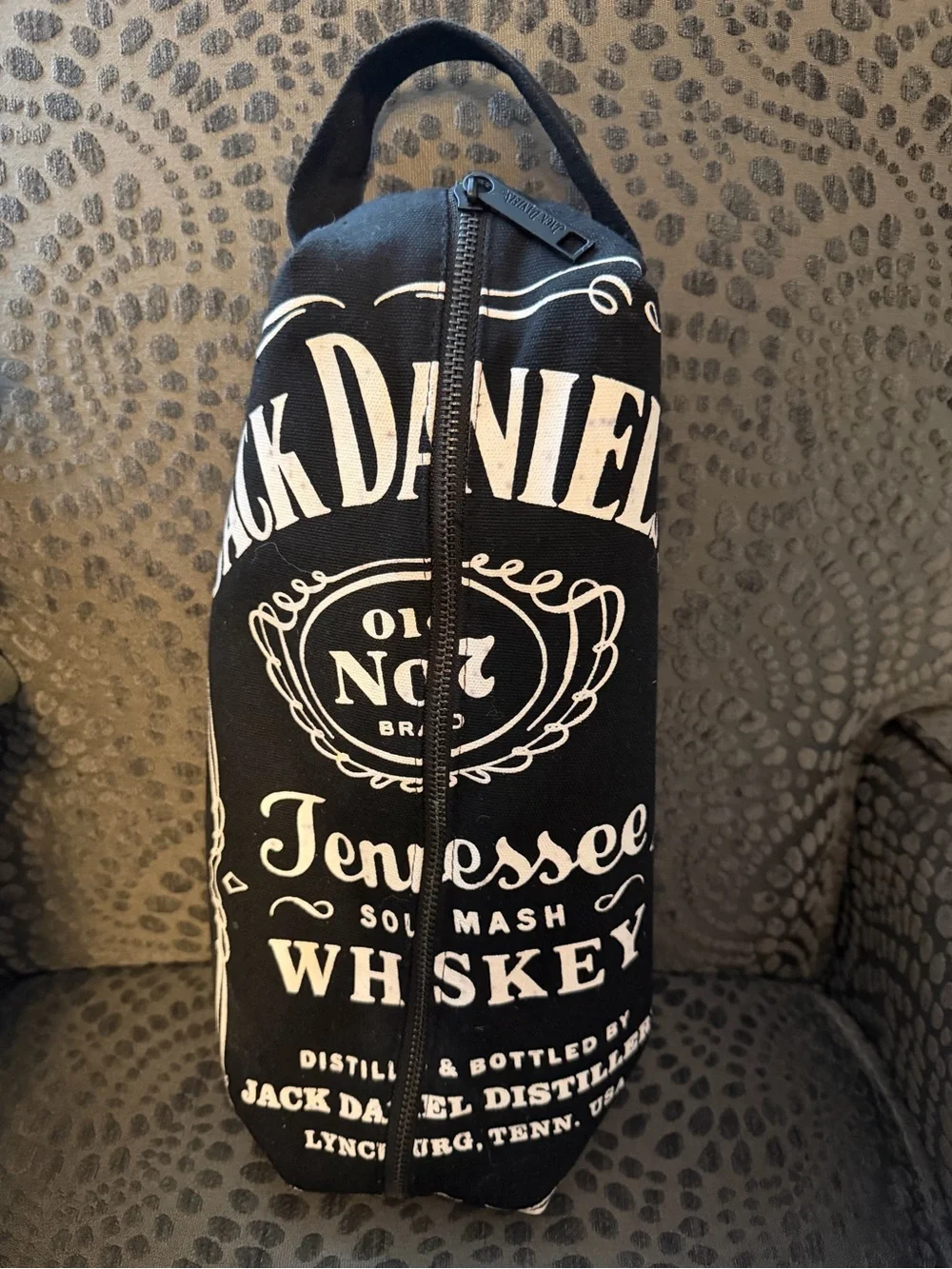 Jack Daniel’s Gift / Storage Bag, Like New, Zipper Fully Functional, Fully lined